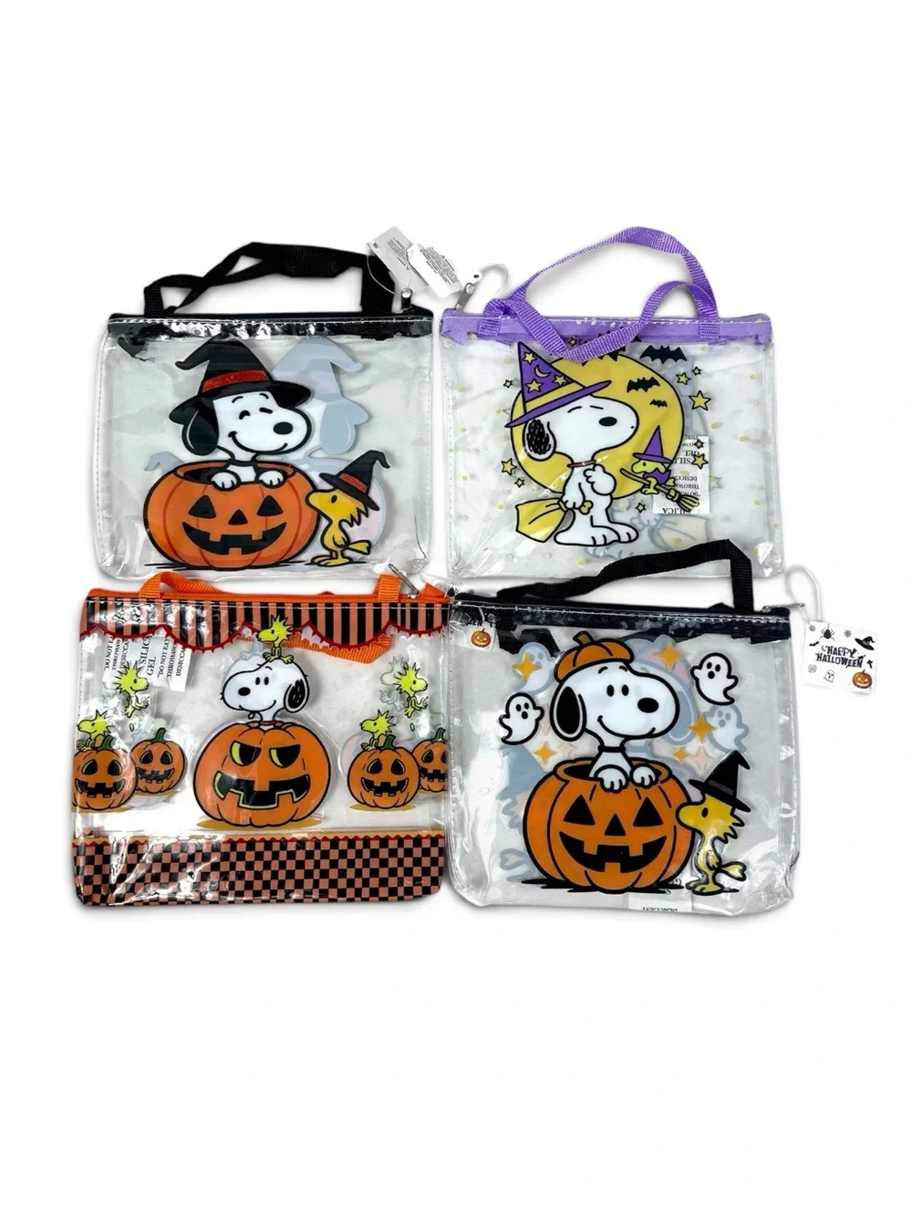 Peanuts Snoopy Halloween Clear Tote Bags Bundle